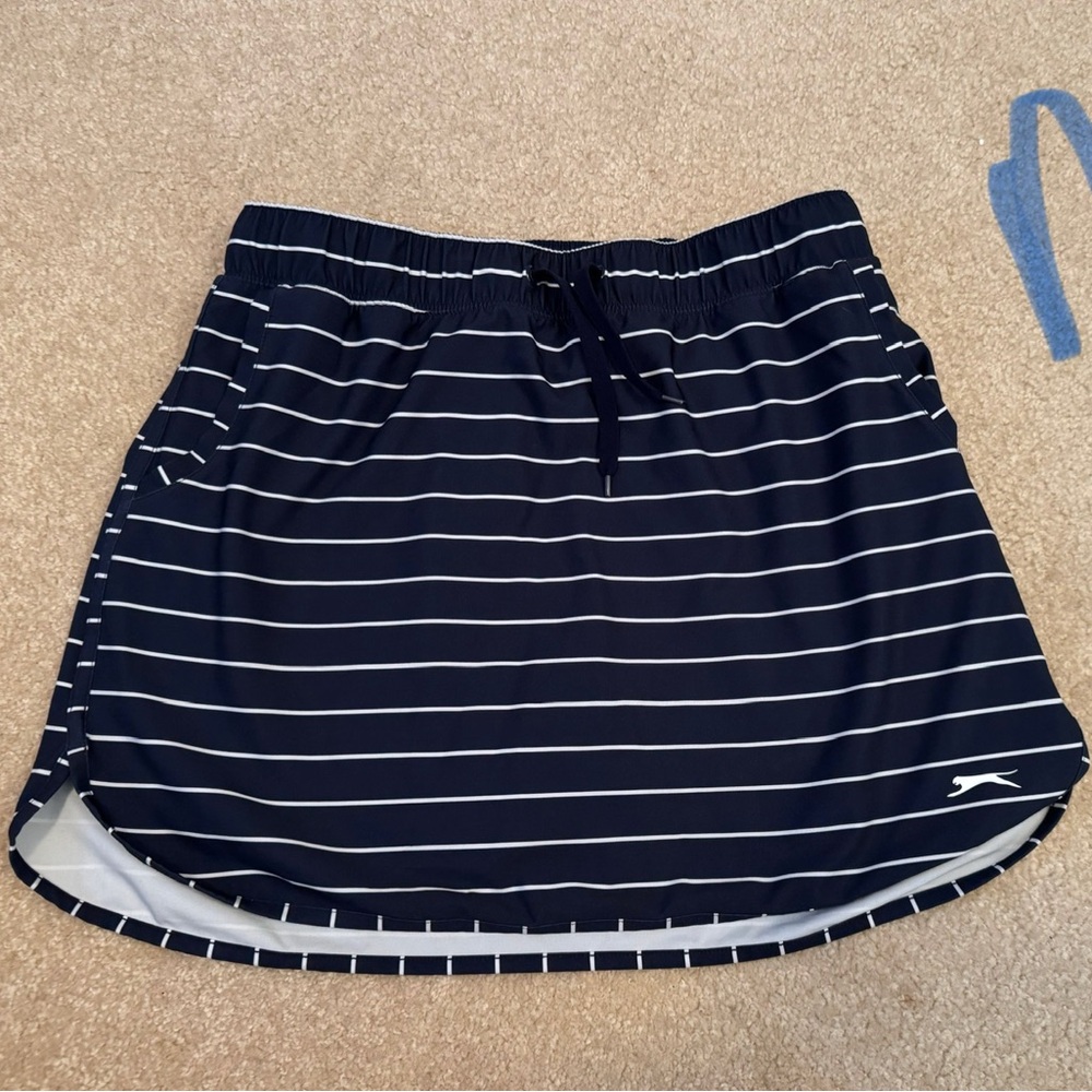Slazenger Navy Striped Athletic Skort
